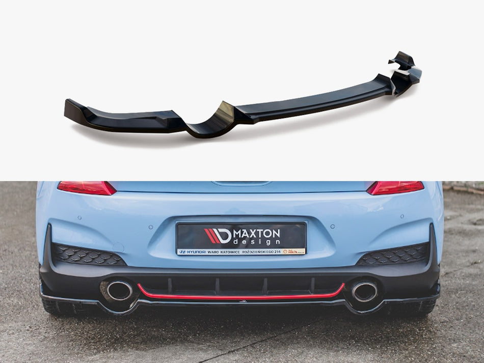 Maxton Design Central Rear Splitter Hyundai I30 N Mk3 Hatchback - HY-I30-3-N-RD1G - Image 1