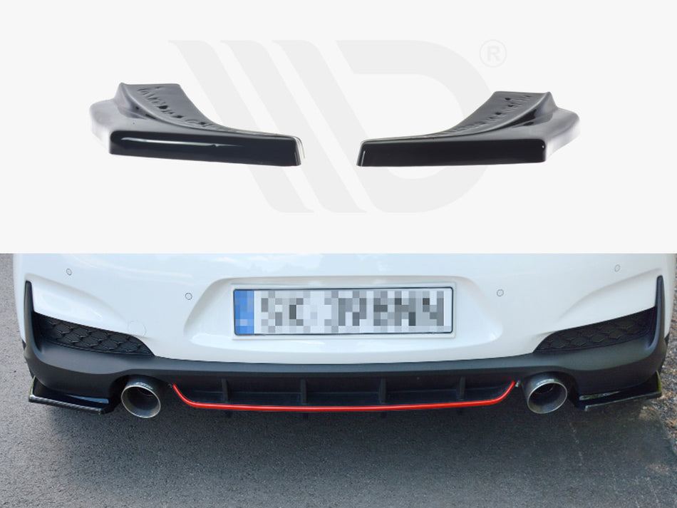 MAXTON DESIGN Rear Side Splitters Hyundai I30 Mk3 N (2017-2020) - Carbon Look