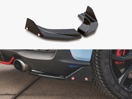 Maxton Design Rear Side Splitters V.6 + Flaps Hyundai I30 N Mk3 Hatchback - HY-I30-3-N-RSD6G+RSF - Image 1