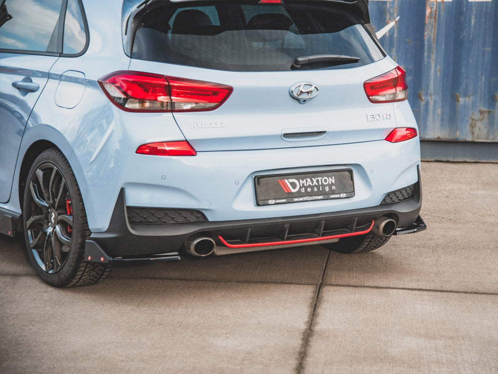Maxton Design Rear Side Splitters V.6 + Flaps Hyundai I30 N Mk3 Hatchback - HY-I30-3-N-RSD6G+RSF - Image 3