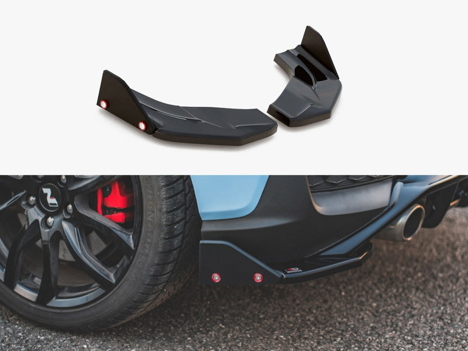 Maxton Design Rear Side Splitters V.7 + Flaps Hyundai I30 N Mk3 Hatchback - HY-I30-3-N-RSD7G+RSF - Image 1