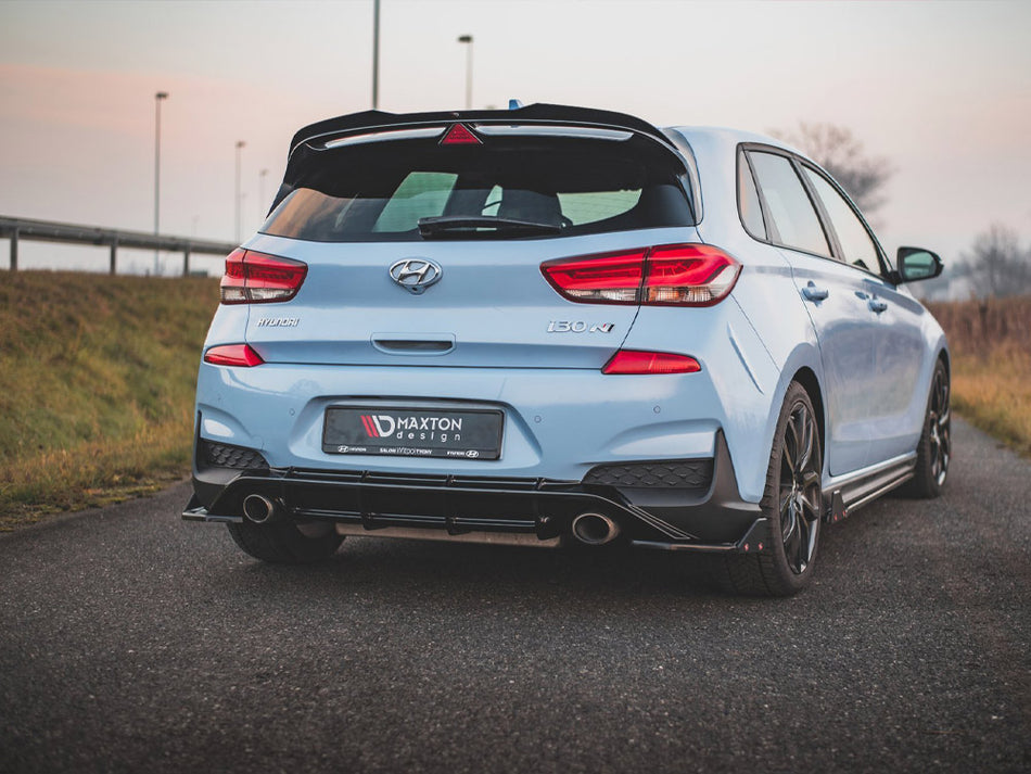 Maxton Design Rear Side Splitters V.7 + Flaps Hyundai I30 N Mk3 Hatchback - HY-I30-3-N-RSD7G+RSF - Image 2