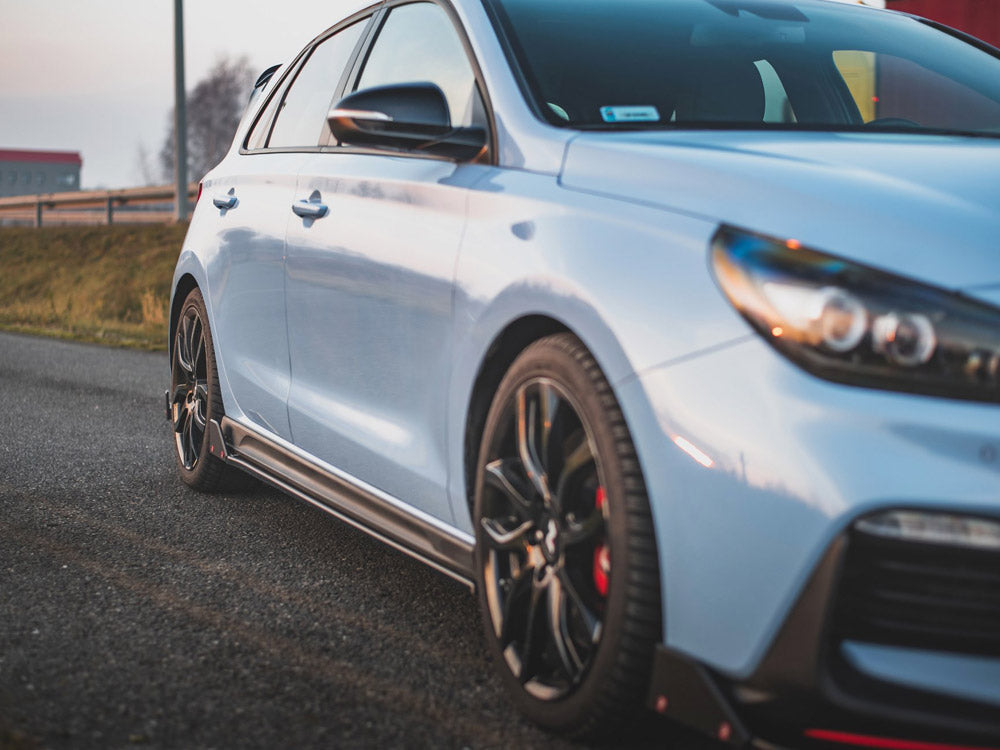 Maxton Design Side Skirts Diffusers V.5 + Flaps Hyundai I30 N Mk3 / Mk3 FL Hatchback / Fastback - HY-I30-3-N-SD5G+SF - Image 4