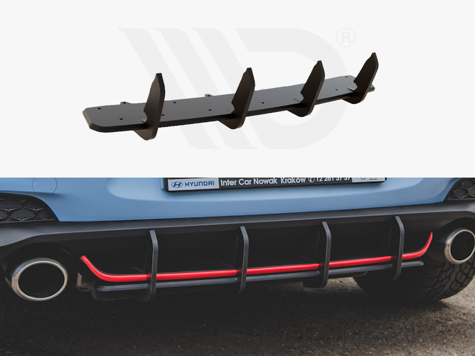 MAXTON DESIGN Street PRO Rear Diffuser V.1 Hyundai I30 N Mk3 Hatchback