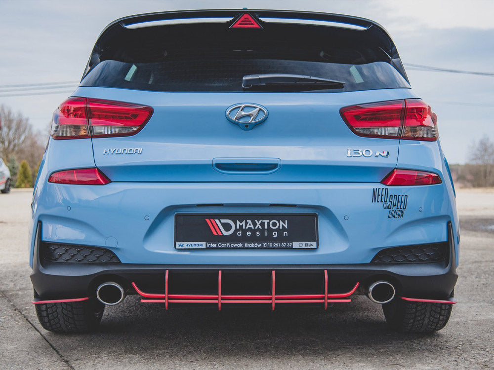 Maxton Design Street PRO Rear Diffuser V.1 Hyundai I30 N Mk3 Hatchback - HYI303NCNC-RS2B - Image 2