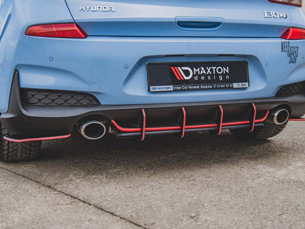 Maxton Design Street PRO Rear Diffuser V.1 Hyundai I30 N Mk3 Hatchback - HYI303NCNC-RS2B - Image 4