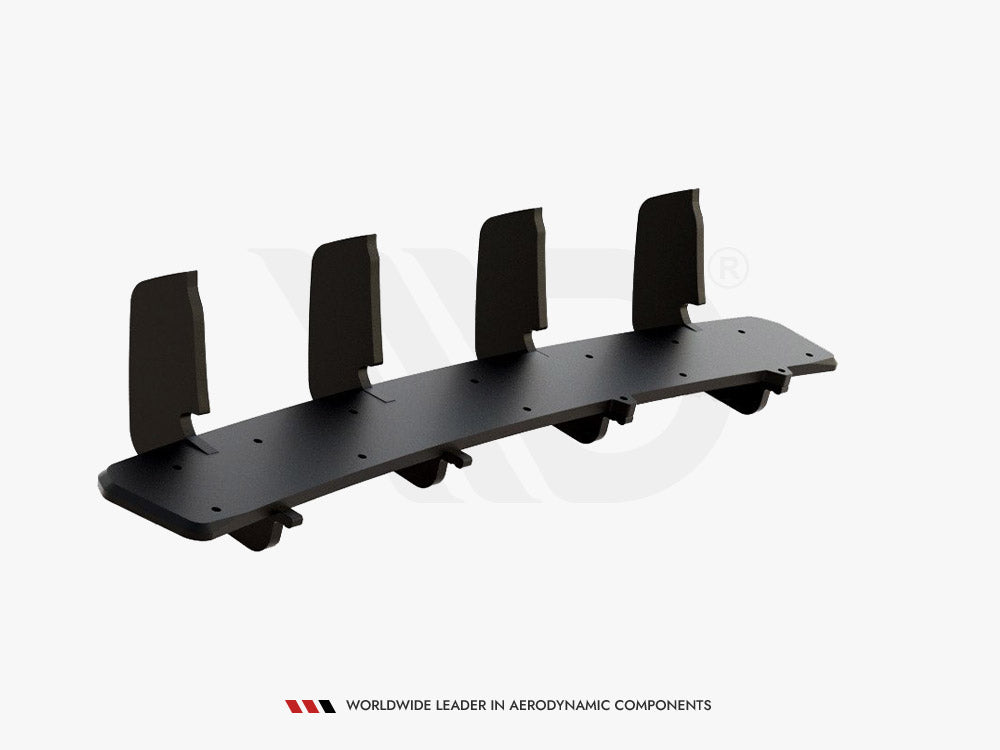 Street PRO Rear Diffuser V.2 Hyundai I30 N Mk3 Hatchback - Black-Red