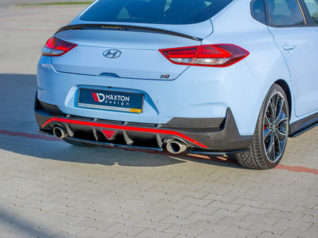 Maxton Design Central Rear Splitter Hyundai I30 Mk3 N Fastback - HY-I30-3-N-FB-RD1G - Image 2