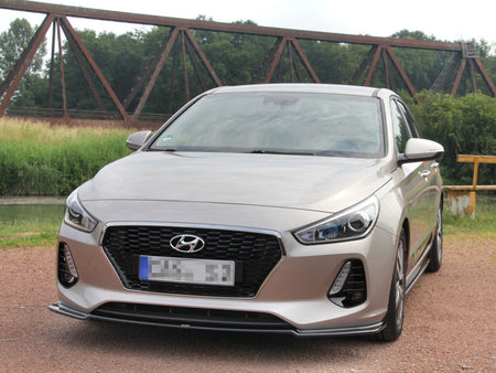 Maxton Design Front Splitter V.1 Hyundai I30 Mk3 Hatchback - HY-I30-3-FD1G - Image 1
