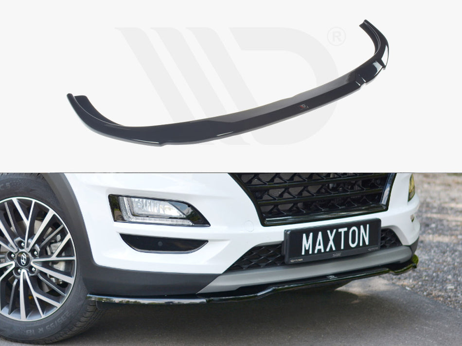 MAXTON DESIGN Front Splitter V.2 Hyundai Tucson MK3 Facelift (2018-UP) - Carbon Look
