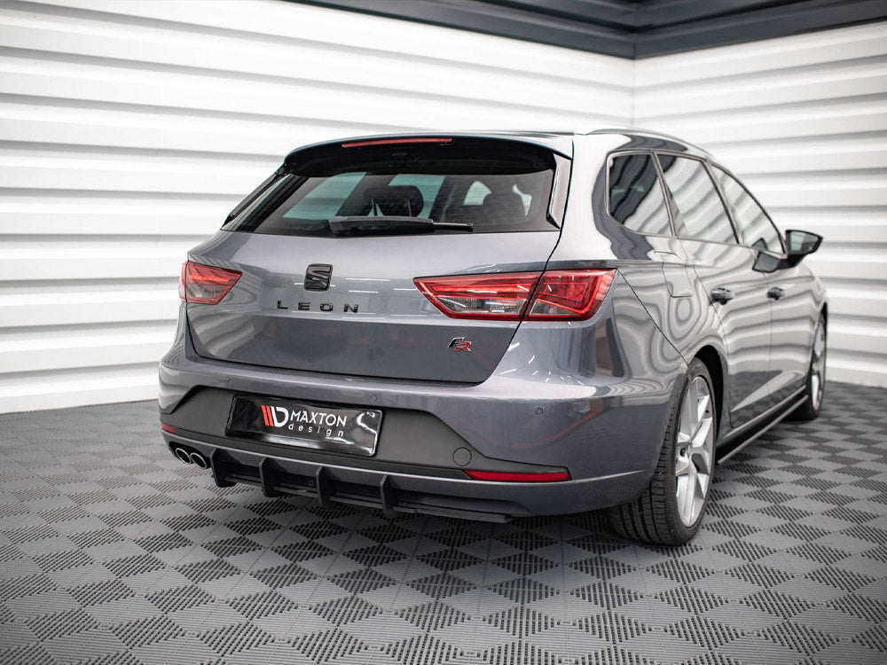 Maxton Design Street PRO Rear Diffuser Seat Leon FR Sportstourer MK3 (2012-2016) - SELE3FRSTCNC-RS1B - Image 2