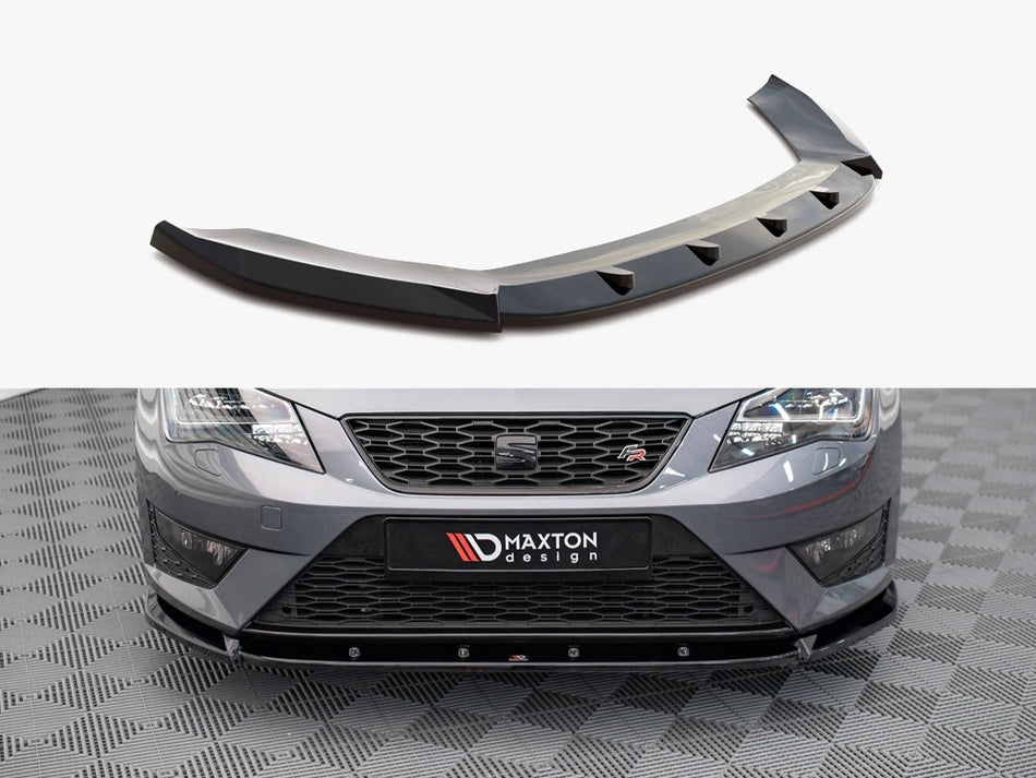 Maxton Design Front Splitter V.1 Seat Leon FR / Cupra MK3 (2012-2016) - SE-LE-3-FR-ST-FD1G - Image 1
