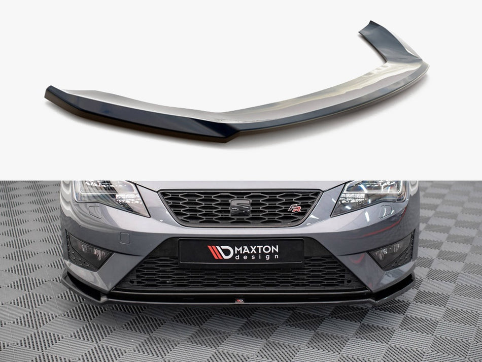 Maxton Design Front Splitter V.2 Seat Leon FR / Cupra MK3 (2012-2016) - SE-LE-3-FR-ST-FD2G - Image 1