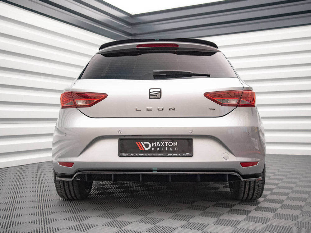 Maxton Design Rear Splitter (Vertical Bars) Seat Leon Hatchback Mk3 - SE-LE-3-RD1G+RD2G - Image 3