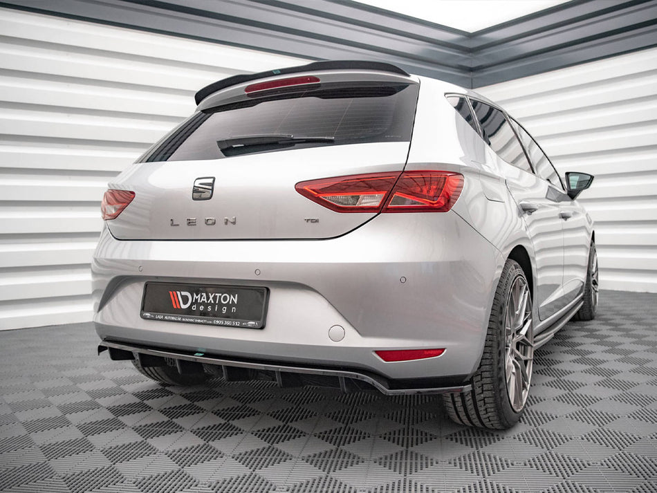 Maxton Design Rear Splitter (Vertical Bars) Seat Leon Hatchback Mk3 - SE-LE-3-RD1G+RD2G - Image 2