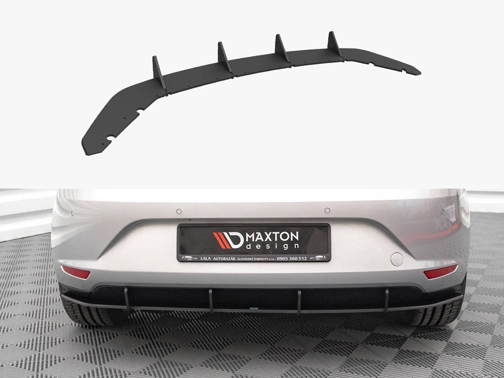 Maxton Design Street PRO Rear Diffuser Seat Leon Hatchback Mk3 (2012-2016) - SELE3CNC-RS1B - Image 1