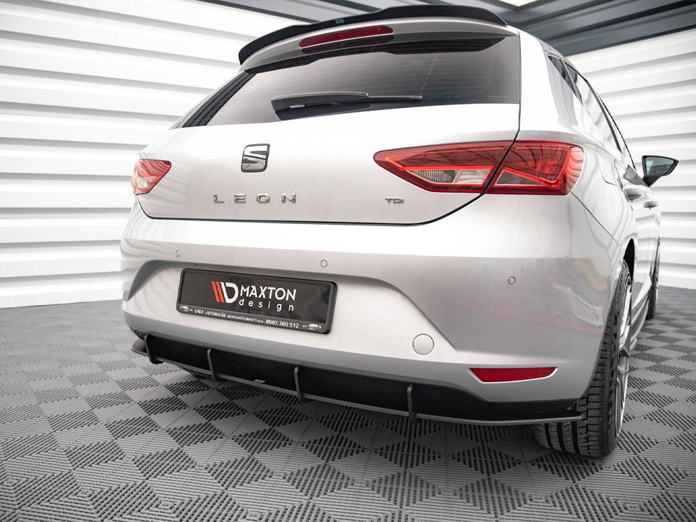 Maxton Design Street PRO Rear Diffuser Seat Leon Hatchback Mk3 (2012-2016) - SELE3CNC-RS1B - Image 2