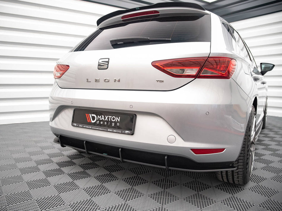 Maxton Design Street PRO Rear Diffuser Seat Leon Hatchback Mk3 (2012-2016) - SELE3CNC-RS1B - Image 2