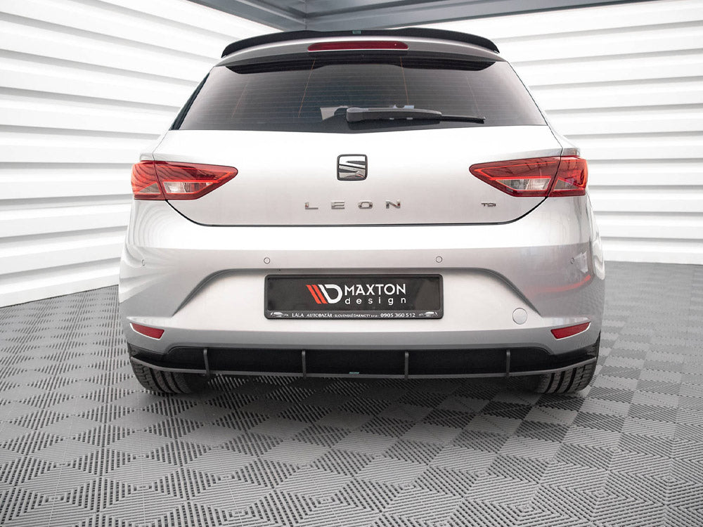 Maxton Design Street PRO Rear Diffuser Seat Leon Hatchback Mk3 (2012-2016) - SELE3CNC-RS1B - Image 3