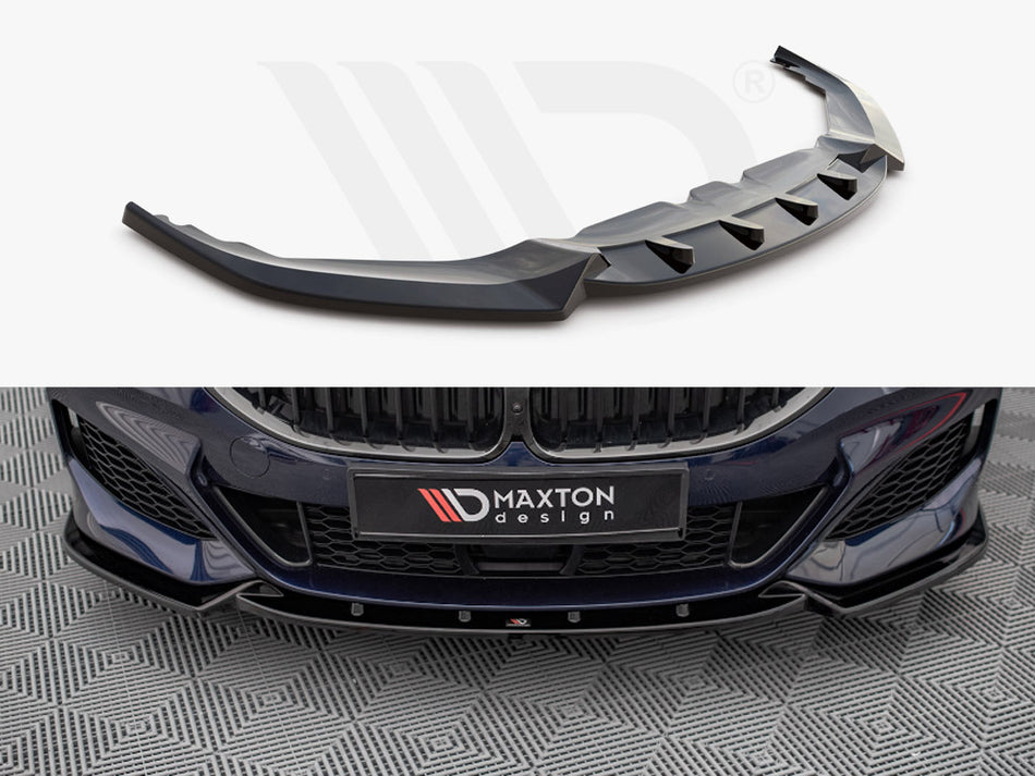 MAXTON DESIGN Front Splitter V.3 Bmw 8 Coupe M-pack G15 / 8 GRAN Coupe M-pack G16 (2018-)
