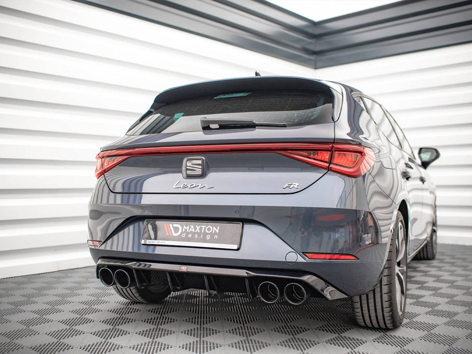 Maxton Design Rear Valance + Exhaust Ends Imitation Seat Leon FR Hatchback Mk4 - SE-LE-4-FR-RS1+ - Image 2
