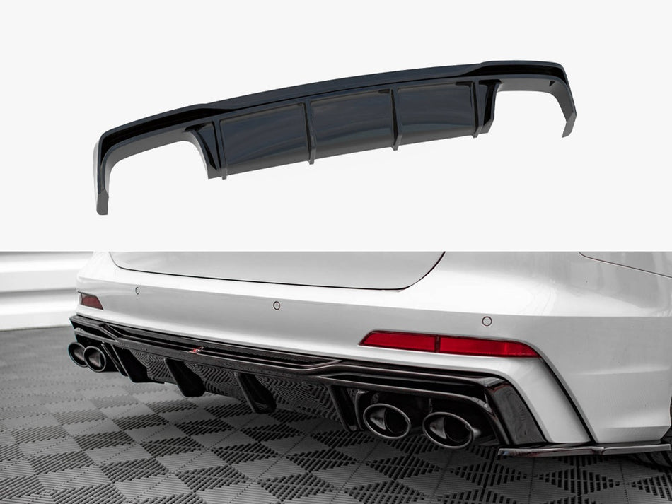 Maxton Design Rear Valance Audi A6 S-Line / S6 C8 / C8 Facelift - AU-A6-C8-SLINE-RS1G+RS1RG - Image 1