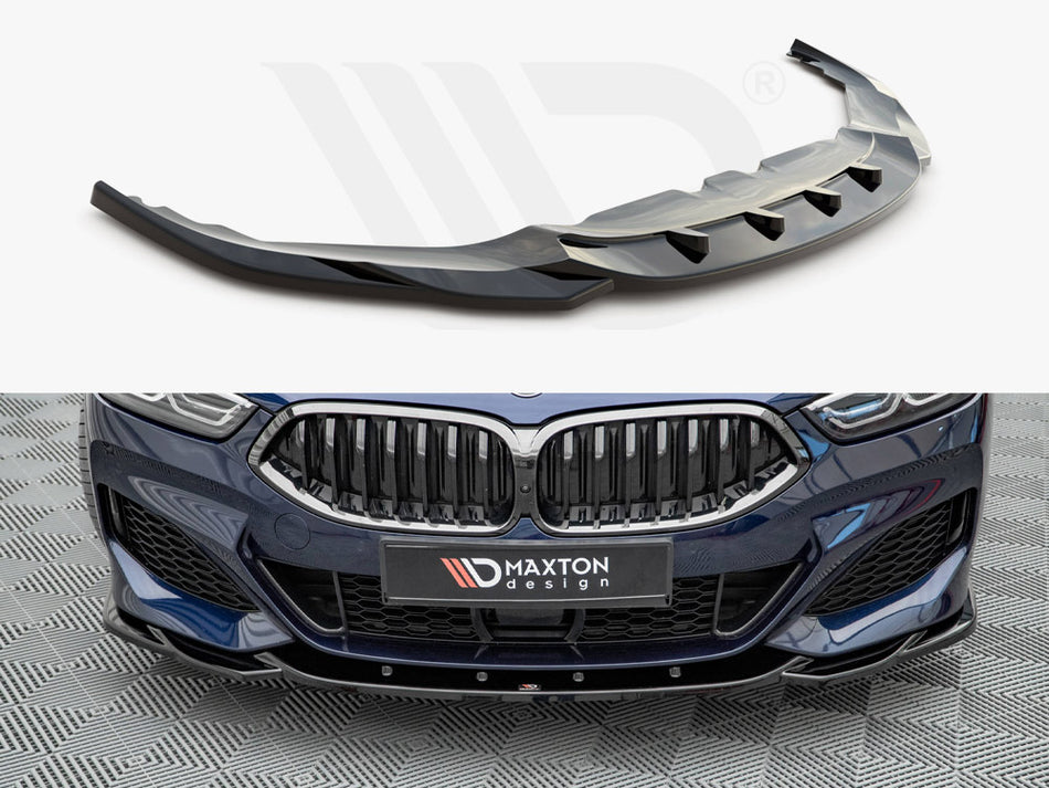 MAXTON DESIGN Front Splitter V.4 Bmw 8 Coupe M-pack G15 / 8 GRAN Coupe M-pack G16 (2018-)