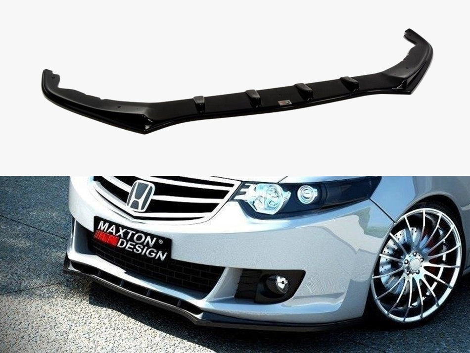 Maxton Design Front Splitter Honda Accord MK 8 Pre-face (2008-2011) - Carbon Look - HO-AC-8-FD1C - Image 1