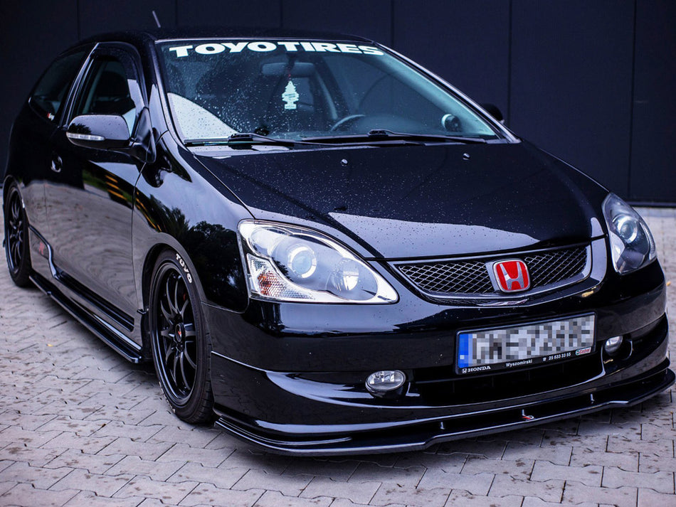 Maxton Design Front Splitter V.1 Honda Civic EP3 (Mk7) Type-r/s Facelift (2004-2006) - HO-CI-7-TYPE-R/S-FD1G - Image 2