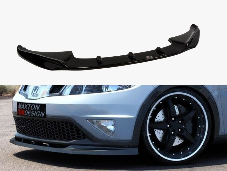 Maxton Design Front Splitter Honda Civic Mk8 Facelift TEXTURED - HO-CI-8F-FD1T - Image 1