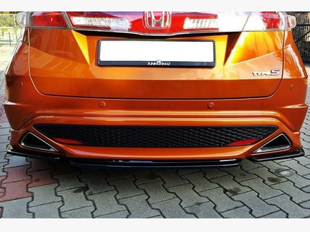 Maxton Design Central Rear Splitter Honda Civic VIII Type S/R (Without Vertical Bars) - HO-CI-8-TYPE-S/R-RD1G - Image 2
