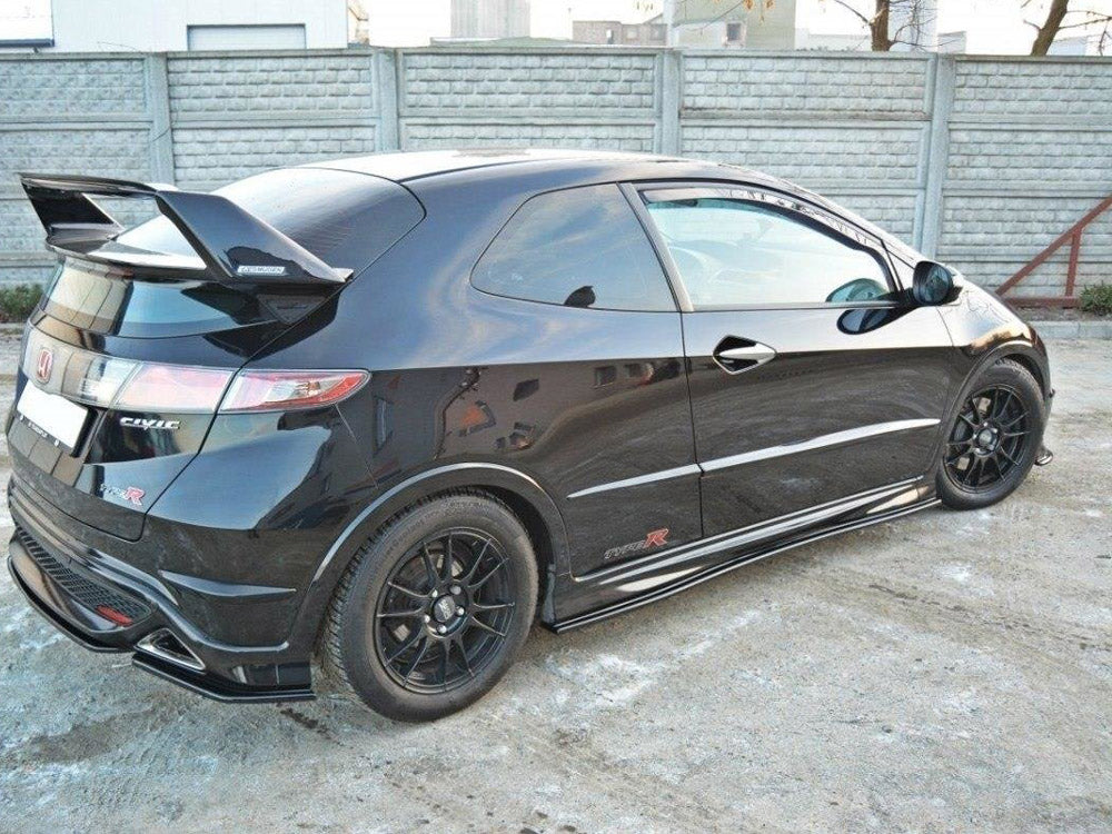 Maxton Design Side Skirts Diffusers Honda Civic VIII Type S/R - Carbon Look - HO-CI-8-TYPE-S/R-SD1C - Image 3