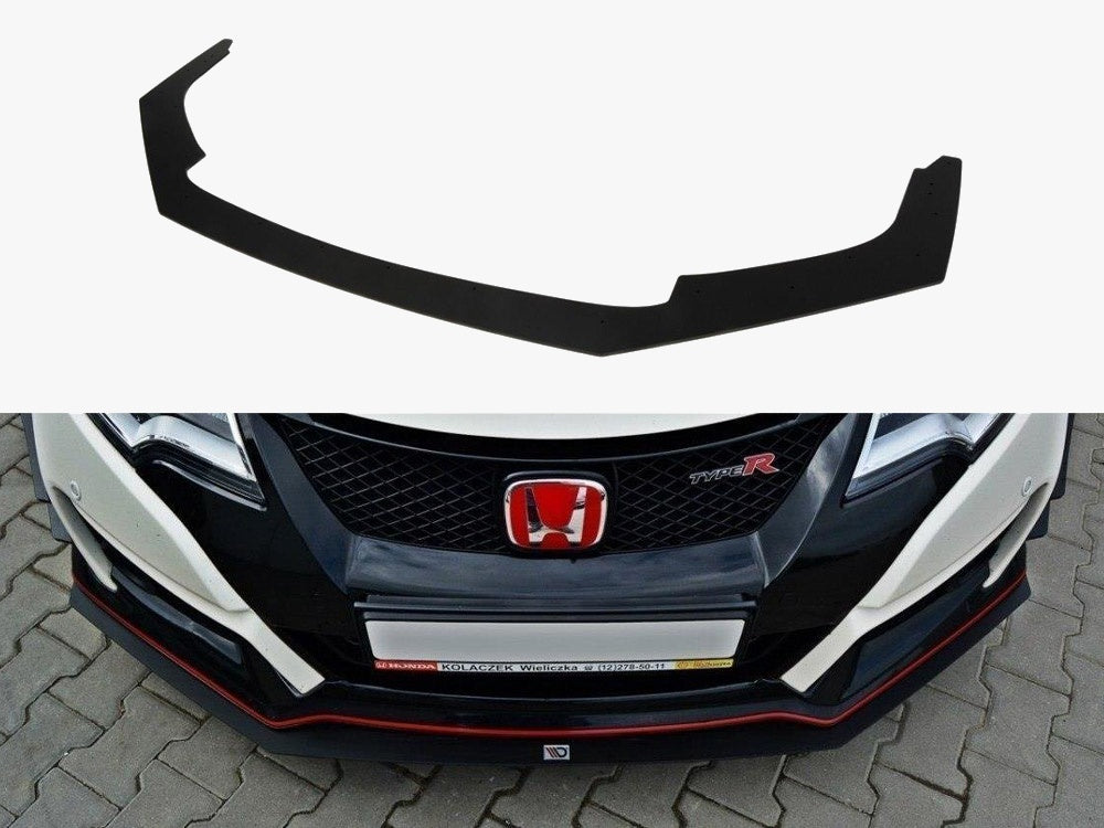 Maxton Design Front Racing Splitter V.1 Honda Civic IX Type R - HO-CI-9-TYPE-R-CNC-FD1A - Image 1