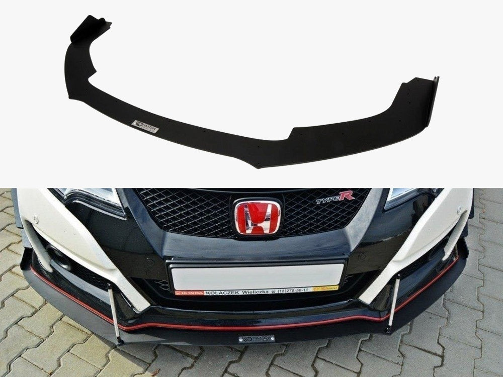 Maxton Design Front Racing Splitter V.2 Honda Civic IX Type R - HO-CI-9-TYPE-R-CNC-FD2A - Image 1