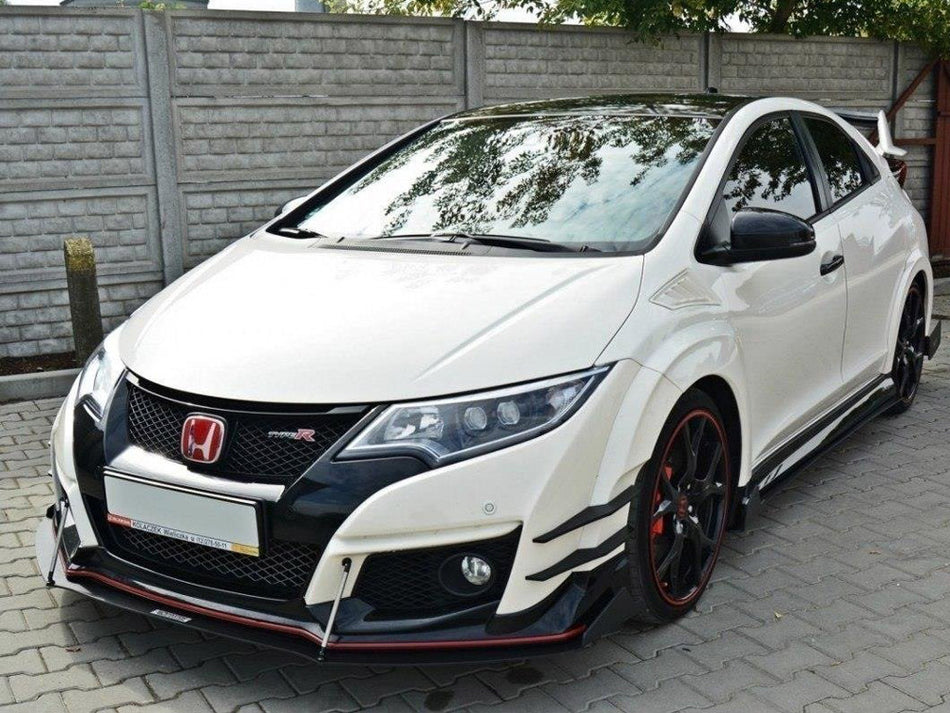 Maxton Design Front Racing Splitter V.2 Honda Civic IX Type R - HO-CI-9-TYPE-R-CNC-FD2A - Image 2