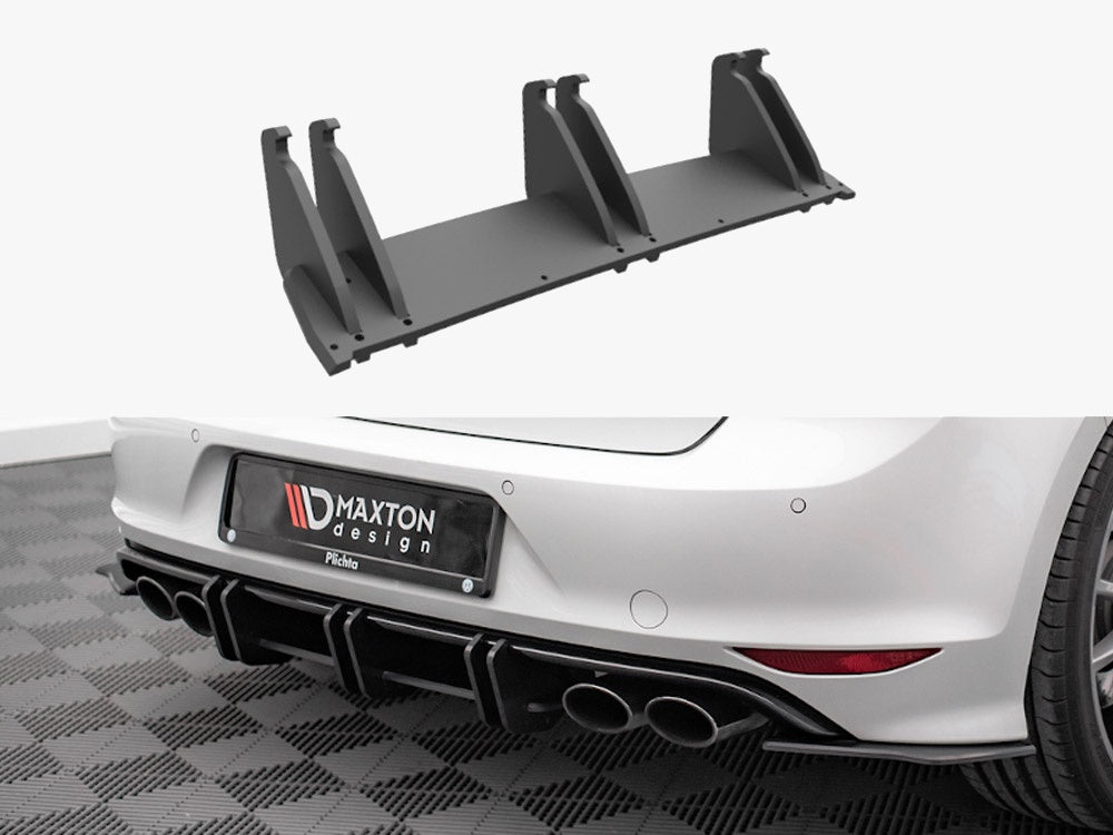 Maxton Design Street PRO Rear Diffuser VW Golf R MK7 (2013-2016) - VWGO7RCNC-RS1B - Image 1