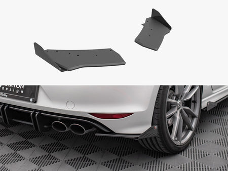 Maxton Design Street PRO Rear Side Splitters + Flaps VW Golf R Mk7 - VWGO7RCNC-RSD1B+RSF1G - Image 1