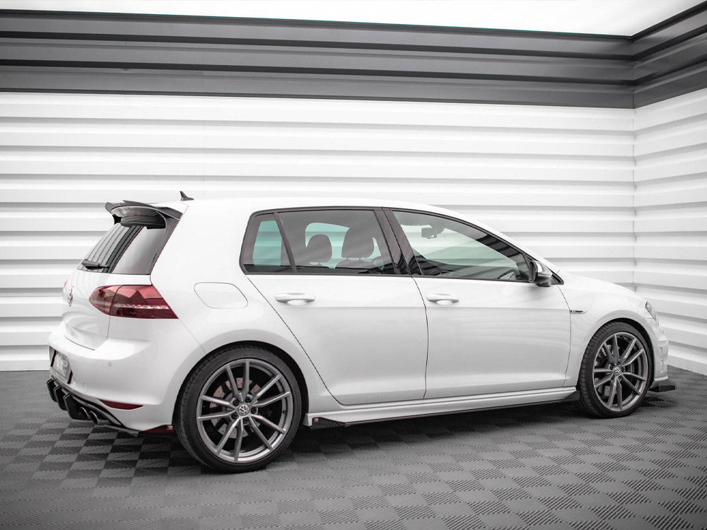 Maxton Design Street PRO Side Skirts Diffusers + Flaps VW Golf R Mk7 - VWGO7RCNC-SD1B+SRF1G - Image 2
