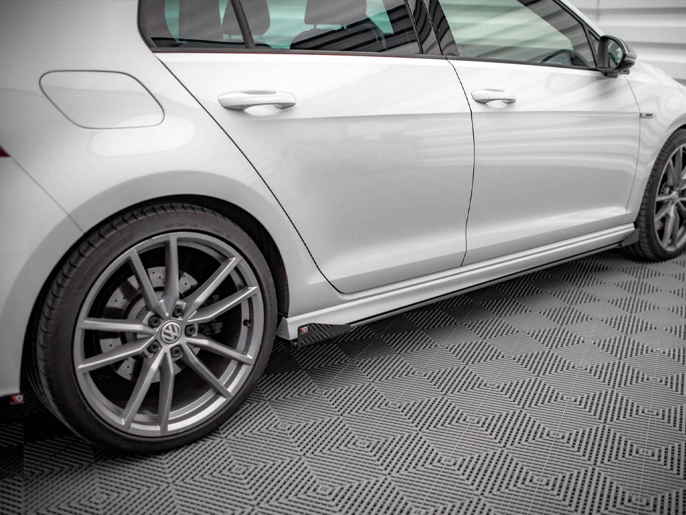 Maxton Design Street PRO Side Skirts Diffusers + Flaps VW Golf R Mk7 - VWGO7RCNC-SD1B+SRF1G - Image 3