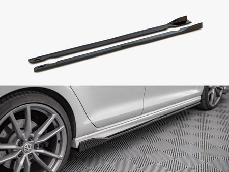 Maxton Design Side Skirts Diffusers V.2 VW Golf R / R-Line Mk7 - VW-GO-7-R-SD2G - Image 1