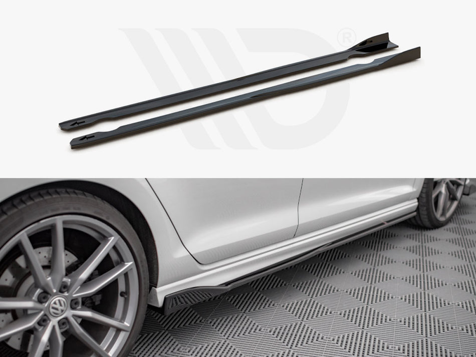 MAXTON DESIGN Side Skirts Diffusers V.2 VW Golf R / R-Line Mk7