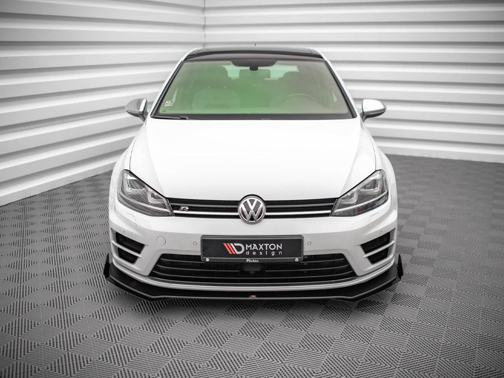 Maxton Design Street PRO Front Splitter V.1 + Flaps VW Golf R Mk7 - VWGO7RCNC-FD1B+FSF1G - Image 2