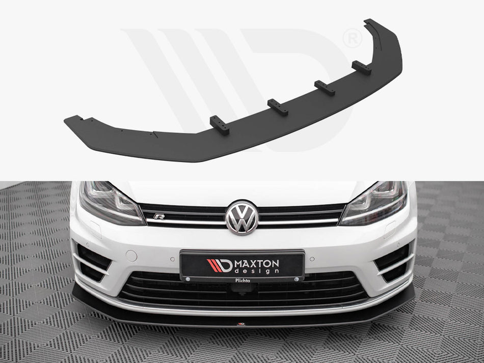 MAXTON DESIGN Street PRO Front Splitter V.2 VW Golf R Mk7