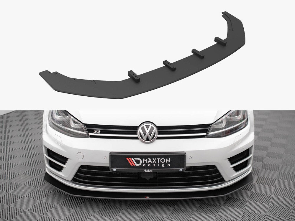 Maxton Design Street PRO Front Splitter V.2 VW Golf R Mk7 - VWGO7RCNC-FD2B - Image 1