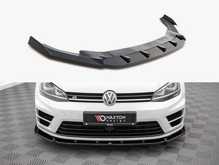 Maxton Design Front Splitter V.4 VW Golf R / R-Line Mk7 - VW-GO-7-R-FD4G - Image 1