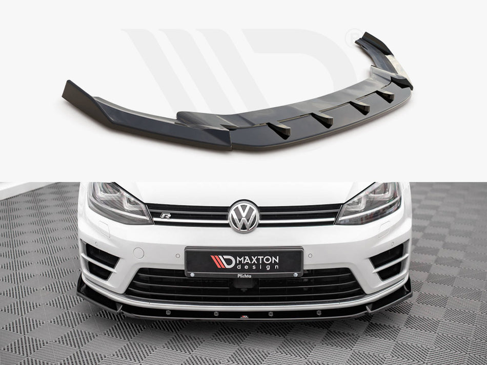 MAXTON DESIGN Front Splitter V.4 VW Golf R / R-Line Mk7