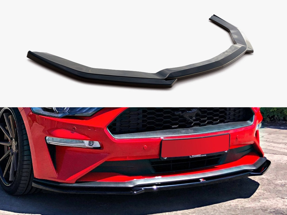Front Splitter Ford Mustang Mk6 Facelift (2018-) - Carbon Look