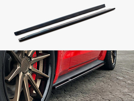 Maxton Design Side Skirts Diffusers Ford Mustang MK6 Facelift (2017-) - FO-MU-6F-SD1G - Image 1