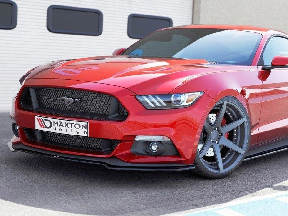 Maxton Design Front Splitter V.1 Ford Mustang Mk6 (2014-17) - FO-MU-6-FD1G - Image 1
