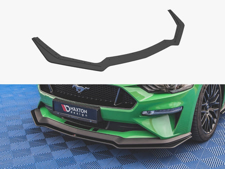Maxton Design Street PRO Front Splitter V.1 Ford Mustang GT Mk6 Facelift - FOMU6FGTCNC-FD1B - Image 1